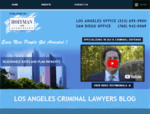 Tablet Screenshot of losangelescriminallawyersblog.com